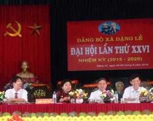 Đại hội đại biểu Đảng bộ xã Đặng Lễ lần thứ XXVI, nhiệm kỳ 2015-2020