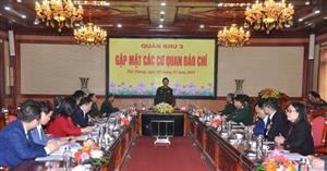 Bộ Tư lệnh Quân khu 3: Gặp mặt các cơ quan báo chí