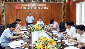 Đoàn kiểm tra, giám sát của Ngân hàng chính sách xã hội làm việc tại tỉnh