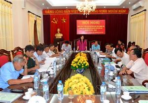 Ân Thi: tổ chức hội nghị đóng góp ý kiến tham gia vào dự thảo báo cáo chính trị trình Đại hội Đảng bộ huyện lần thứ XXV, nhiệm kỳ 2015 – 2020