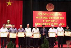 Khoái Châu: Kỳ họp lần thứ 14 và tổng kết Hội đồng nhân dân huyện khóa XVIII, nhiệm kỳ 2011 – 2016