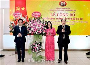 Đảng uỷ Khối Cơ quan - Doanh nghiệp tỉnh chú trọng phát triển tổ chức đảng, đảng viên trong doanh nghiệp tư nhân