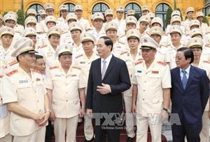 Chủ tịch nước gặp mặt đại biểu thương binh, thân nhân liệt sĩ CSND