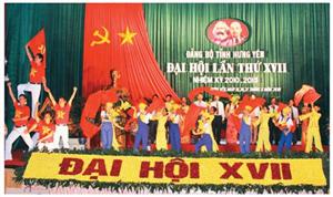 17 kỳ Đại hội  Đảng bộ tỉnh Hưng Yên