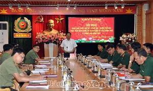 Giao ban trực tuyến giữa Bộ Công an và Bộ Quốc phòng thực hiện Nghị định số 03/2019/NĐ-CP của Chính phủ