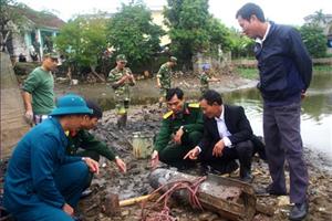 Bộ CHQS tỉnh: Phá huỷ thành công quả bom lớn trên địa bàn huyện Tiên Lữ