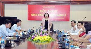 Hưng Yên: Giao ban báo chí tháng 8