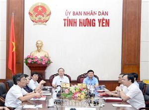 Hưng Yên dự hội nghị trực tuyến Chính phủ với các địa phương