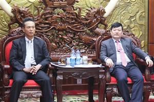 Chủ tịch UBND tỉnh Nguyễn Văn Phóng làm việc với đại diện Công ty TNHH SOC Việt Nam