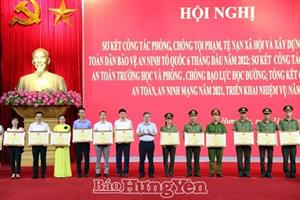 Sơ kết công tác phòng, chống tội phạm, tệ nạn xã hội và xây dựng phong trào toàn dân bảo vệ an ninh Tổ quốc 6 tháng đầu năm