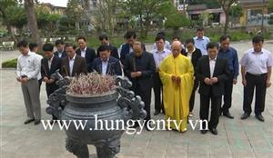 Đoàn đại biểu tỉnh Bắc Giang dâng hương tưởng niệm Tổng Bí thư Nguyễn Văn Linh, Trung tướng Nguyễn Bình và danh nhân Hoàng Hoa Thám