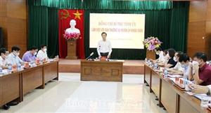 Đồng chí Bí thư Tỉnh uỷ Nguyễn Hữu Nghĩa làm việc với Ban Thường vụ Huyện uỷ Khoái Châu