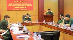 Hưng Yên: Tổng kết thực hiện Nghị quyết Trung ương 3 (khóa VIII) trong Đảng bộ Quân sự tỉnh