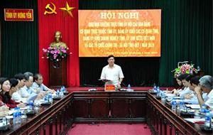 Thường trực Tỉnh ủy tổ chức hội nghị giao ban quý I