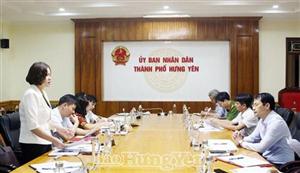 Kiểm tra công tác bầu cử đại biểu Quốc hội khóa XV và đại biểu HĐND các cấp nhiệm kỳ 2021 - 2026 tại thành phố Hưng Yên