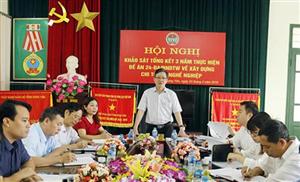 Đoàn Khảo sát của Trung ương Hội Nông dân Việt Nam làm việc với Hội Nông dân tỉnh