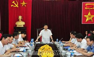 Đồng chí Phó Bí thư Thường trực Tỉnh ủy Nguyễn Duy Hưng làm việc tại huyện Ân Thi