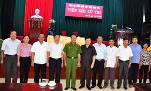 Đoàn đại biểu Quốc hội tỉnh tiếp xúc cử tri 4 huyện