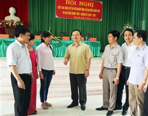 Ứng cử viên Đại biểu Quốc hội khóa XIV và đại biểu HĐND tỉnh nhiệm kỳ 2016 – 2021 tiếp xúc cử tri