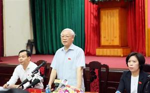 Tổng Bí thư Nguyễn Phú Trọng tiếp xúc cử tri