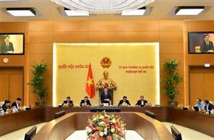 Bế mạc Phiên họp thứ 55 của Ủy ban Thường vụ Quốc hội