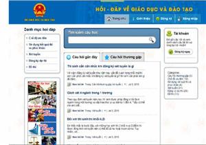 Công bố website thông tin “Hỏi - Đáp về Giáo dục và Đào tạo”