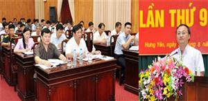 Hội nghị lần thứ 9 Ban Chấp hành Đảng bộ tỉnh Hưng Yên khóa XVIII