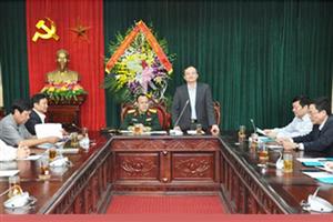 Lãnh đạo tỉnh Hưng Yên làm việc với đại diện Tập đoàn Viễn thông quân đội