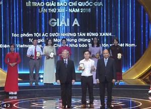 Vinh danh 106 tác phẩm xuất sắc đoạt giải Báo chí quốc gia 2018