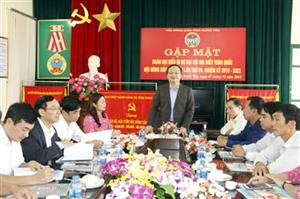 Bí thư Tỉnh ủy Đỗ Tiến Sỹ gặp mặt đoàn đại biểu Hưng Yên dự Đại Hội Nông dân Việt Nam lần thứ VII