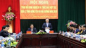 Lãnh đạo hai tỉnh Hưng Yên - Hải Dương họp bàn thúc đẩy hợp tác