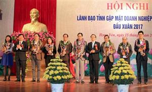 Lãnh đạo tỉnh Hưng Yên gặp mặt doanh nghiệp, doanh nhân