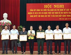 Huyện ủy Phù Cừ: Tổng kết công tác kiểm tra, giám sát, thi hành kỷ luật trong Đảng, nhiệm kỳ 2010 – 2015