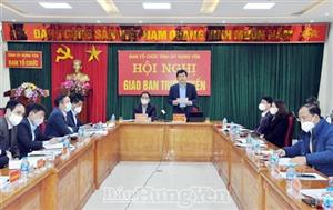 Hưng Yên dự hội nghị trực tuyến toàn quốc tổng kết công tác tổ chức xây dựng Đảng năm 2021