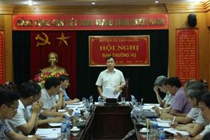 Kiểm tra việc lãnh đạo, chỉ đạo và tổ chức thực hiện Nghị quyết Đại hội Đảng bộ tỉnh lần thứ XVIII tại huyện Văn Giang