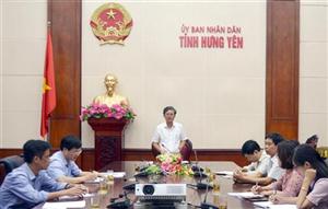Hưng Yên dự hội nghị trực tuyến về thủ tục hành chính