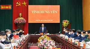 Đồng chí Thủ tướng Chính phủ Phạm Minh Chính làm việc với Ban Thường vụ Tỉnh ủy