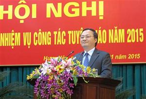 Ban Tuyên giáo Tỉnh ủy: Triển khai nhiệm vụ công tác Tuyên giáo năm 2015