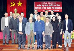 Đoàn Đại biểu Quốc hội tỉnh tiếp xúc cử tri