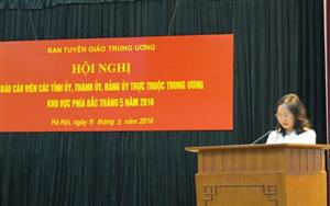 Tuyên truyền sâu rộng cho cán bộ, đảng viên và các tầng lớp nhân dân về cuộc bầu cử đại biểu Quốc hội khóa XIV và đại biểu Hội đồng nhân dân các cấp nhiệm kỳ 2016-2021