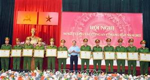 Công an tỉnh sơ kết công tác công an 6 tháng đầu năm 2022