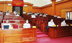 Hưng Yên dự họp trực tuyến toàn quốc về công tác phòng, chống dịch Covid-19