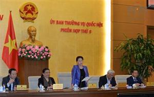 Bế mạc phiên họp thứ tám của Ủy ban Thường vụ Quốc hội khóa XIV