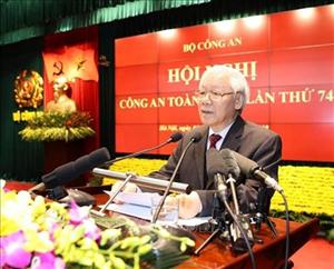 Tổng Bí thư, Chủ tịch nước dự Hội nghị Công an toàn quốc