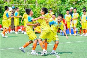 Đội bóng đá U11 Hưng Yên giành vé vào vòng chung kết Giải Bóng đá Nhi đồng toàn quốc năm 2022