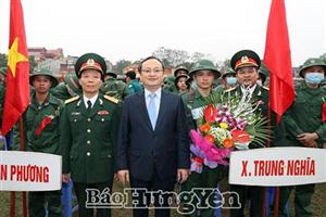 Hưng Yên: Các địa phương tổ chức lễ giao, nhận quân năm 2020