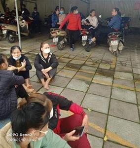 Người lao động Công ty TNHH Tianye Outdoor (Hưng Yên) thắc mắc về thời gian doanh nghiệp dừng sản xuất