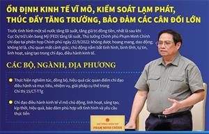 Ổn định kinh tế vĩ mô, kiểm soát lạm phát, thúc đẩy tăng trưởng