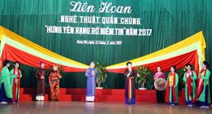 Hưng Yên: 40 tiết mục nghệ thuật quần chúng chào mừng Ngày sinh nhật Bác