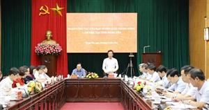 Đoàn công tác của Ban Tuyên giáo Trung ương  làm việc tại tỉnh